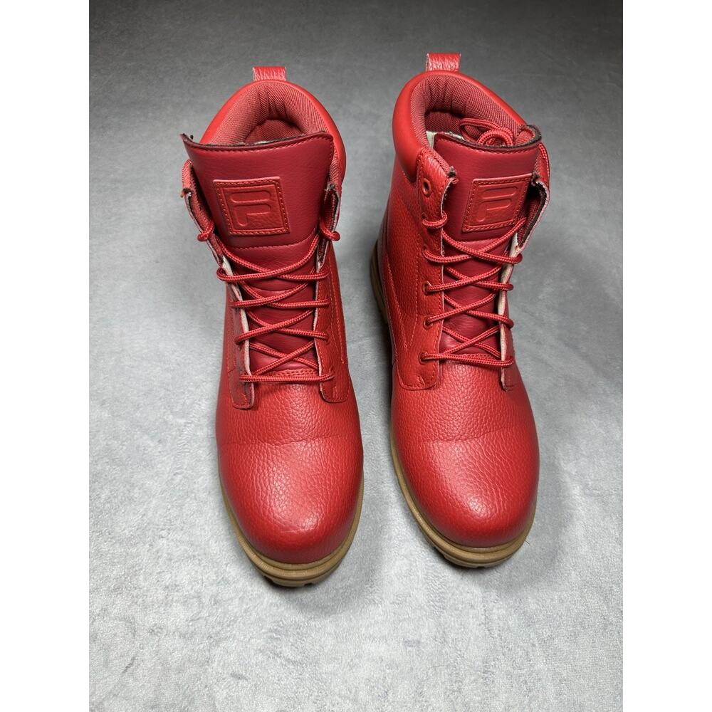 Men's Fila Edgewater 12 PB Red | Gum Boots Size 11